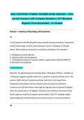 ISSA CERTIFIED FITNESS TRAINER EXAM 2026&sol;2027 &vert; 100&percnt; Correct Answers with Complete Solutions &vert; CFT Blueprint Aligned &vert; Pass Guaranteed - A&plus; Graded