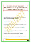 XACTIMATE LEVEL 2 CERT KNOWLEDGE EXAM QUESTIONS AND ANSWERS 100&percnt; PASS 2026&sol;2027