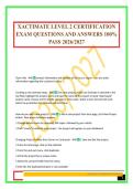 XACTIMATE LEVEL 2 CERTIFICATION EXAM QUESTIONS AND ANSWERS 100&percnt; PASS 2026&sol;2027