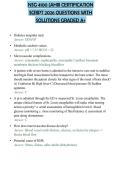 NSG 4100 &lpar;AHIII CERTIFICATION SCRIPT 2026 QUESTIONS WITH SOLUTIONS GRADED A&plus;