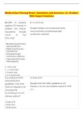 Medical Gas Therapy Exam &vert; Questions and Answers &vert; A&plus; Graded &vert;  With Expert Solutions