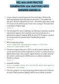 NSG 4100 &lpar;AHIII PRACTICE EXAMINATION 2026 QUESTIONS WITH ANSWERS GRADED A&plus;