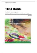 Child Development 2nd Edition  by John W&period; Santrock Test Bank &vert;All Chapters Verified&vert; Guide A&plus;