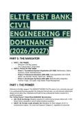Elite NCEES Civil FE Exam Test Bank &lpar;2026&sol;2027&rpar; &vert; 88 Q&A with Mentor Analysis&comma; ACI 318-25 & ASCE 7-22