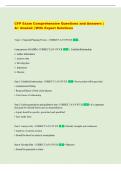 CFP Exam Comprehensive Questions and Answers &vert;  A&plus; Graded &vert; With Expert Solutions 