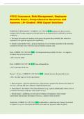 FP512 Insurance&comma; Risk Management&comma; Employee  Benefits Exam &vert; Comprehensive Questions and  Answers &vert; A&plus; Graded &vert; With Expert Solutions