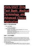2026&sol;2027 Elite Test Bank&colon; Quick and Easy Medical Terminology 9th Edition by Leonard & Advanced Clinical Apps