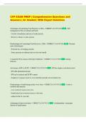 CFP EXAM PREP &vert; Comprehensive Questions and  Answers &vert; A&plus; Graded &vert; With Expert Solutions