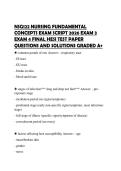 NSG122 NURSING FUNDAMENTAL CONCEPTS EXAM SCRIPT 2026 EXAM 3 EXAM 4 FINAL HESI TEST PAPER QUESTIONS AND SOLUTIONS GRADED A&plus;