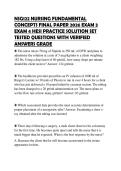 NSG122 NURSING FUNDAMENTAL CONCEPTS FINAL PAPER 2026 EXAM 3 EXAM 4 HESI PRACTICE SOLUTION SET TESTED QUESTIONS WITH VERIFIED ANSWERS GRADE