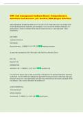 CFP- risk management midterm Exam &vert; Comprehensive  Questions and Answers &vert; A&plus; Graded &vert; With Expert Solutions 