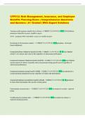CFP512&colon; Risk Management&comma; Insurance&comma; and Employee  Benefits Planning Exam &vert; Comprehensive Questions  and Answers &vert; A&plus; Graded &vert; With Expert Solutions