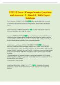 CFP512 Exam &vert; Comprehensive Questions  and Answers &vert; A&plus; Graded &vert; With Expert  Solutions 