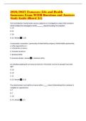 2026&sol;2027 Tennessee Life and Health Insurance Exam WITH Questions and Answers Study Guide &lpar;Rated A&plus;&rpar;