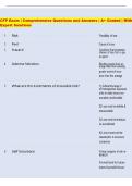 CFP Exam &vert; Comprehensive Questions and Answers &vert; A&plus; Graded &vert; With  Expert Solutions  