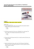 Strategic Management&colon; Concepts 6th Edition by Frank T&period; Rothaermel Test Bank &vert;ISBN&colon; 9781266191862&vert; Guide A&plus;