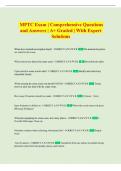 MPTC Exam &vert; Comprehensive Questions  and Answers &vert; A&plus; Graded &vert; With Expert  Solutions