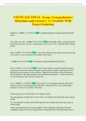 CIS105 ASU FINAL Exam &vert; Comprehensive  Questions and Answers &vert; A&plus; Graded &vert; With  Expert Solutions