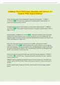 Audiology Praxis 5343 Exam &vert; Questions and Answers &vert; A&plus;  Graded &vert; With  Expert Solutions