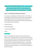 H&R BLOCK TEST EXAM 2026&sol;2027 &vert; 100&percnt; Correct Answers with Complete Solutions &vert; IRS Tax Code Aligned &vert; Tax Preparation Certification &vert; Pass Guaranteed - A&plus; Graded