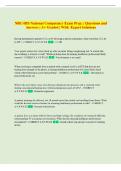 NBC-HIS National Competency Exam Prep&colon; &vert; Questions and  Answers &vert; A&plus; Graded &vert; With  Expert Solutions