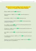 Hearing Instrument Candidacy Exam &vert; Questions and  Answers &vert; A&plus; Graded &vert; With  Expert Solutions