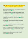 NBC-HIS National Competency Exam &vert; Questions and  Answers &vert; A&plus; Graded &vert; With  Expert Solutions 