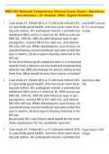 NBC-HIS National Competency Clinical Cases Exam &vert; Questions  and Answers &vert; A&plus; Graded &vert; With  Expert Solutions