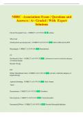 NBRC -Associations Exam &vert; Questions and  Answers &vert; A&plus; Graded &vert; With  Expert  Solutions 