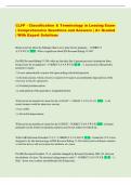CLFP - Classification & Terminology in Leasing Exam  &vert; Comprehensive Questions and Answers &vert; A&plus; Graded  &vert; With Expert Solutions