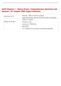 CLFP Chapter 1 &ndash; History Exam &vert; Comprehensive Questions and  Answers &vert; A&plus; Graded &vert; With Expert Solutions 