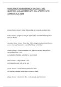 NURSE PRACTITIONER CERTIFICATION EXAM &vert; 185 QUESTIONS AND ANSWERS &vert; NEW 2026 UPDATE &vert; WITH COMPLETE SOLUTION&period;