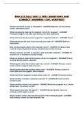 AMS 272 FULL UNIT 2 TEST QUESTIONS AND CORRECT ANSWERS 100&percnt; VERIFIED&excl;&excl;
