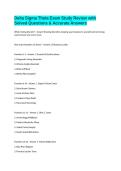 Delta Sigma Theta Exam Study Review with Solved Questions & Accurate Answers