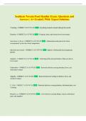 Southern Nevada Food Handler Exam &vert; Questions and  Answers &vert; A&plus; Graded &vert; With  Expert Solutions 