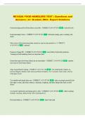 NEVADA FOOD HANDLERS TEST &vert; Questions and  Answers &vert; A&plus; Graded &vert; With  Expert Solutions 