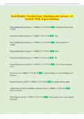 Food Handler  Nevada Exam &vert; Questions and Answers &vert; A&plus;  Graded &vert; With  Expert Solutions