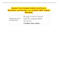 Nevada Food Handler Safety Card Exam &vert;  Questions and Answers &vert; A&plus; Graded &vert; With  Expert  Solutions