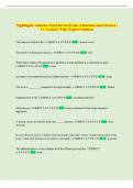 Nightingale Anatomy Final Review Exam &vert; Questions and Answers &vert;  A&plus; Graded &vert; With  Expert Solutions 