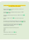 Anatomy Final Exam &lpar;Nightingale College&rpar; &vert; Questions and Answers  &vert; A&plus; Graded &vert; With  Expert Solutions 