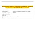 SCI-220 Human Anatomy  Nightingale College Exam &vert; Questions  and Answers &vert; A&plus; Graded &vert; With  Expert Solutions