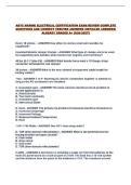 ABYC MARINE ELECTRICAL CERTIFICATION EXAM REVIEW COMPLETE QUESTIONS AND CORRECT VERIFIED ANSWERS &lpar;DETAILED ANSWERS&rpar; ALREADY GRADED A&plus; 2026-2027&excl;&excl;