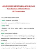 ACS Chemistry General Exam 2026 &vert; Complete Questions and Guide Answers&comma; 100&percnt; Verified Graded A&plus;