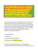 AANP ACTUAL EXAM   QUESTION AND CORRECT DETAILED VERIFIED ANSWERS FROM VERIFIED SOURCES RATED A GRADE NEWEST 2025&sol;2026 ACTUAL EXAM COMPLETE QUESTIONS AND ANSWERS &lpar;VERIFIED ANSWERS&rpar; ALREADY GRADED A&plus;