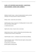 NURS 1170 MIDTERM EXAM REVIEW &vert; QUESTIONS AND ANSWERS &vert; RATED 100&percnt; CORRECT&period;