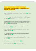 CMSC DRIVING EXAM &vert; COMPREHENSIVE  QUESTIONS AND ANSWERS &vert; A&plus; GRADED &vert; WITH  EXPERT SOLUTIONS 