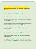 CMSC Driving School Exam &vert; Comprehensive  Questions and Answers &vert; A&plus; Graded &vert; With Expert  Solutions 