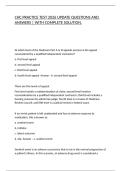 CHC PRACTICE TEST 2026 UPDATE QUESTIONS AND ANSWERS &vert; WITH COMPLETE SOLUTION&period;