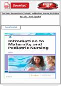 Test Bank&colon; Introduction to Maternity and Pediatric Nursing&comma; 8th Edition by Leifer &vert; Newly Updated