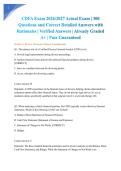 CDFA Exam 2026&sol;2027 Actual Exam &vert; 300 Questions and Correct Detailed Answers with Rationales &vert; Verified Answers &vert; Already Graded A&plus; &vert; Pass Guaranteed